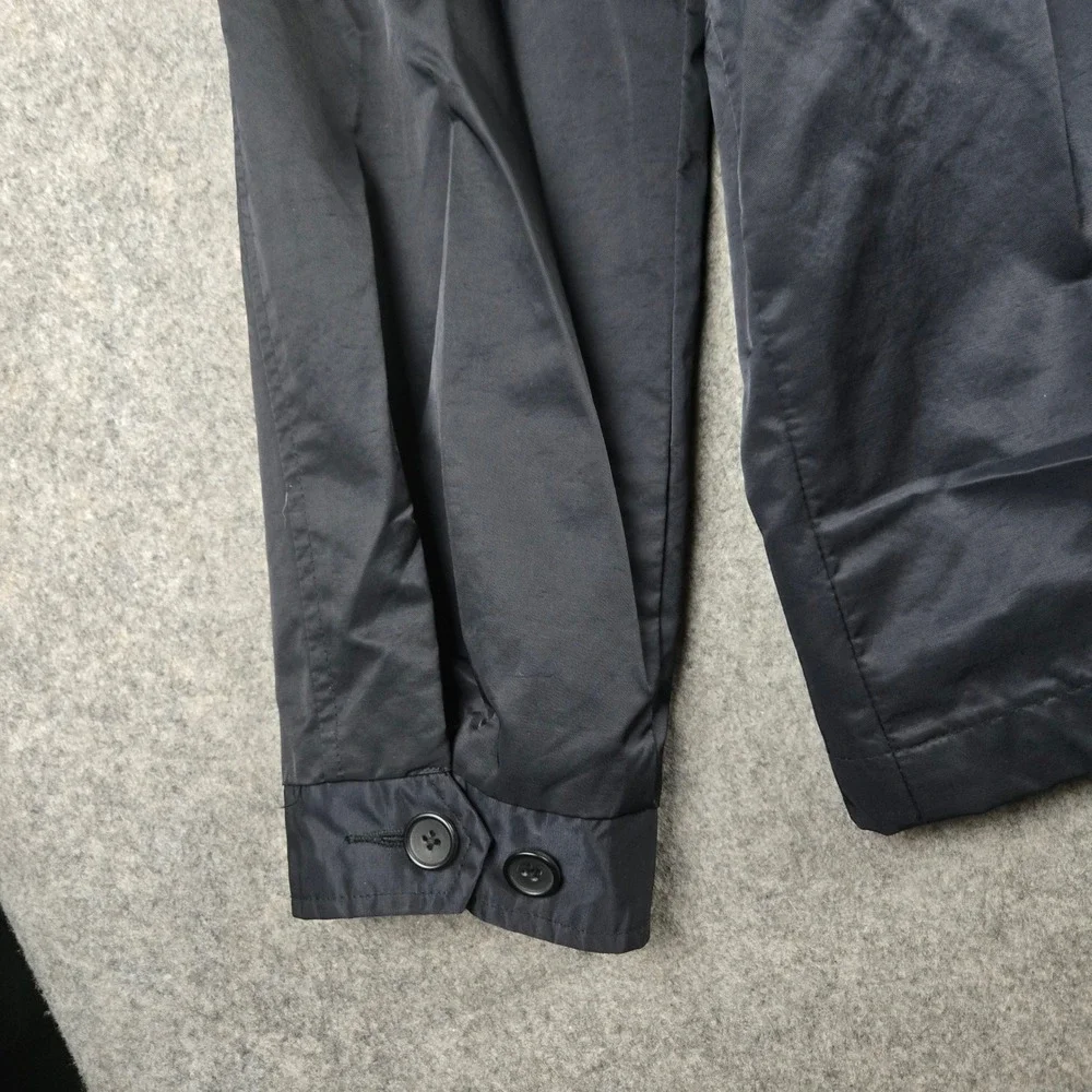 Banana Republic Harrington Bomber Jacket Mens L Black Full Zip Windbreaker